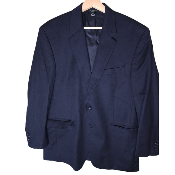 Jos. A. Bank Mens Navy Blue Blazer suit  Jacket 2 Button Size 44L - Picture 1 of 8